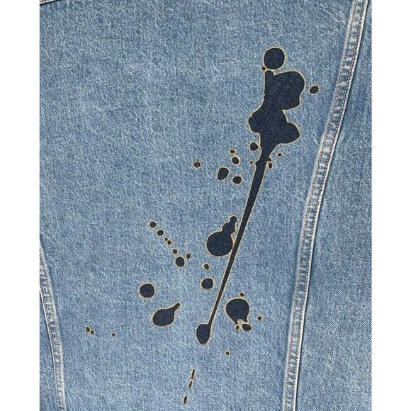 Levi's Premium Jacket Men's Large Vintage Fit Trucker Ink Blot Pockets Denim NEW - Picture 10 of 12